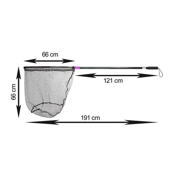 Captain 6783 Tek Parça 120cm Alüminyum Saplı 70x60cm Rubber Tor Kepçe ürün görseli 1
