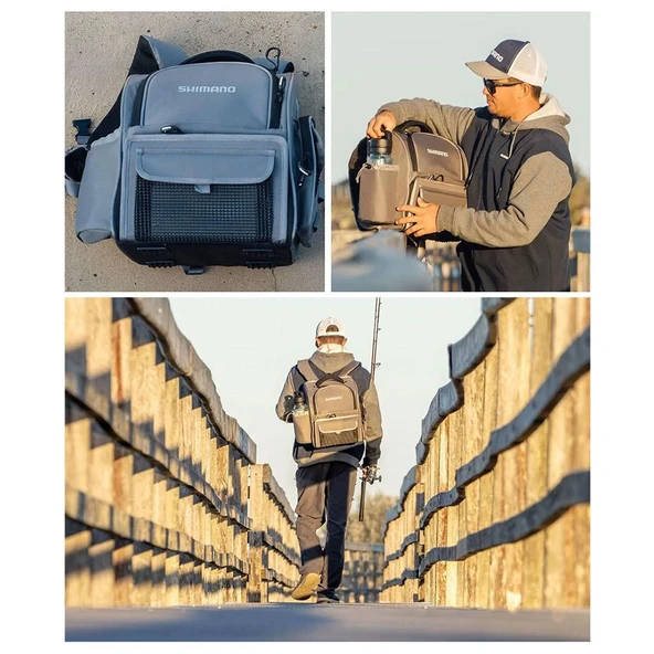 Shimano Medium Back Pack Tackle Box Balıkçı Çantası - Resim 5