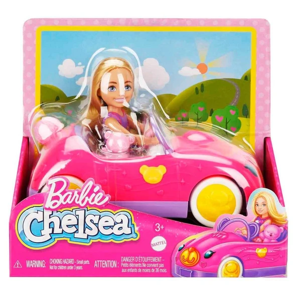 Mattel Chelsea'nin Ayıcık Temalı Arabası HXN05 ürün görseli 1