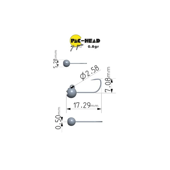 Fujin Pac-Head Aji Game Jighead - Resim 5