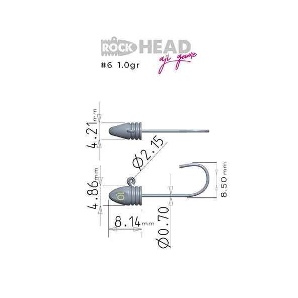 Fujin Rock-Head Aji Game Jighead - Resim 5