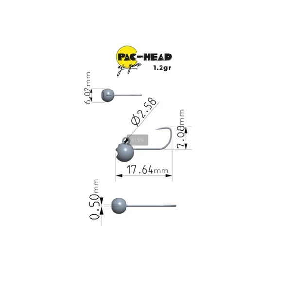 Fujin Pac-Head Aji Game Jighead - Resim 4