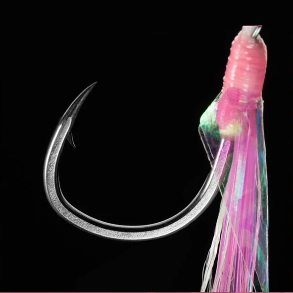 Ecooda Pink Style Light Jigging Single Hooks Assist İğne - Resim 2