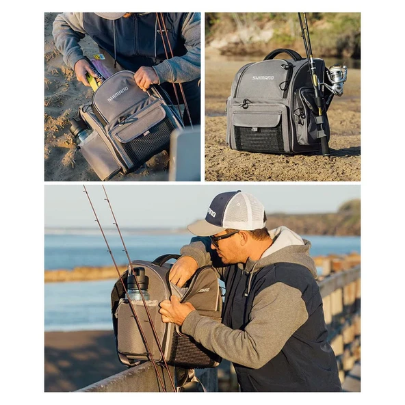 Shimano Medium Back Pack Tackle Box Balıkçı Çantası - Resim 4
