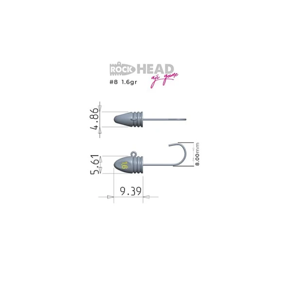 Fujin Rock-Head Aji Game Jighead - Resim 7
