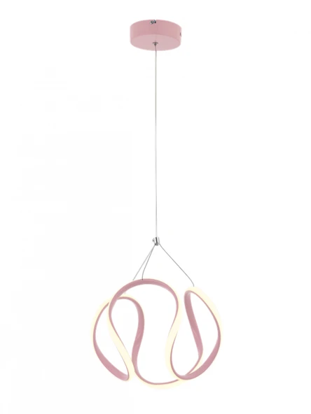 AVONNI AV-60335-PM Pembe Boyalı Modern Avize LED Metal Pleksi 35cm ürün görseli 1