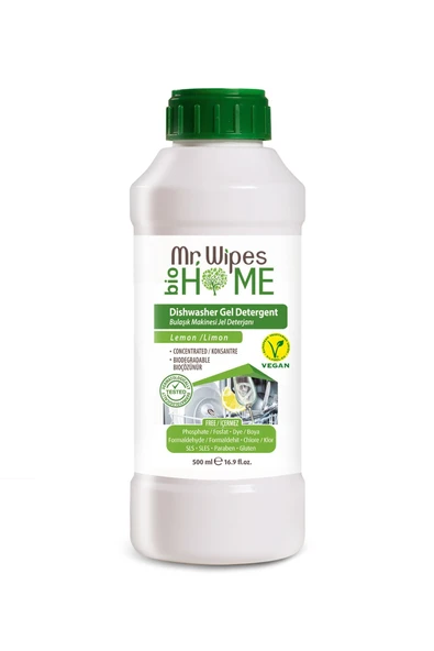 FARMASI MR. WİPES KONSANTRE JEL BULAŞIK MAKİNESİ DETERJANI 500 ML ürün görseli 1
