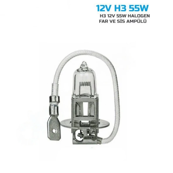 Sentinel H3 Halojen Far Ampülü 12V 55Watt Sarı ürün görseli 1