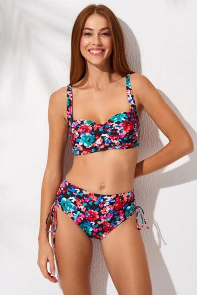 Yeni Sezon İnce Askılı Toparlayıcı Bikini Üstü Drl8787 ürün görseli 1