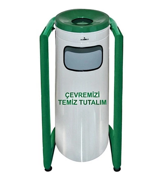 Arı Metal-Fatih Plastik A1714 U Tipi Boyalı Bahçe Çöp Kovası 39x71 cm ürün görseli 1