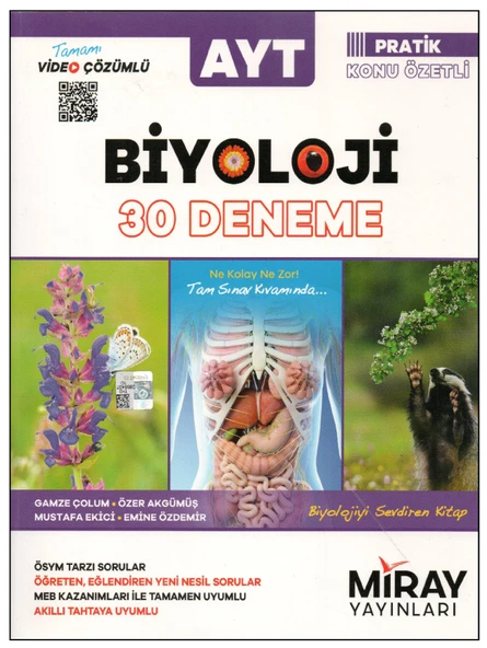 Miray AYT Biyoloji 30 Deneme ürün görseli 1