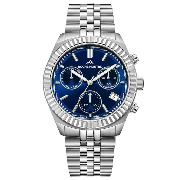 ROCHE MONTRE RMG6000-04 SWISS MADE SAFİR CAM ÇELİK ERKEK KOL SAATİ ürün görseli 1
