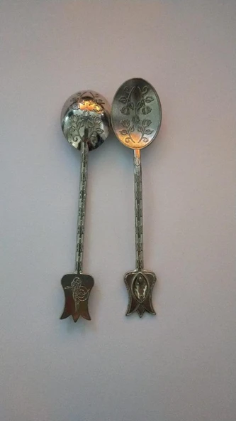 Kaşık 1 Adet Döküm Karıştırma Çay Kahve Baharat Şeker Kaşığı 18189 ürün görseli 1