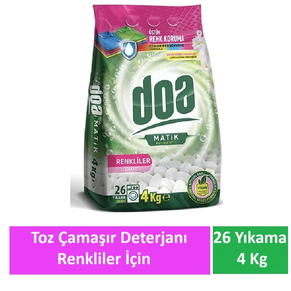 Doa Matik Toz Çamaşır Deterjan Renkliler 4 Kg ürün görseli 1