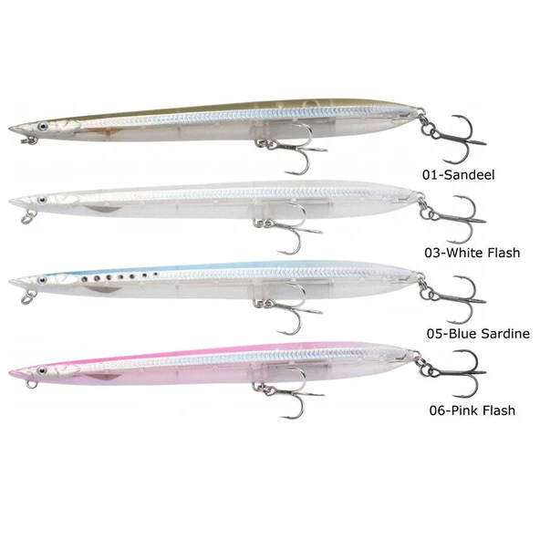 Savage Gear Sandeel Surf Walker 155 23g Su Üstü Maket Balık  06 Pink Flash ürün görseli 1