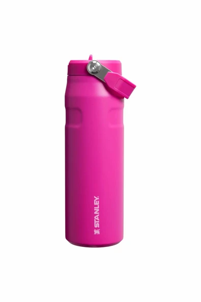 Stanley The IceFlow Bottle Flip Straw Pipetli Termos Bardak 2.0 0,70 LT / 24oz Pembe 10-11283-398 ürün görseli 1