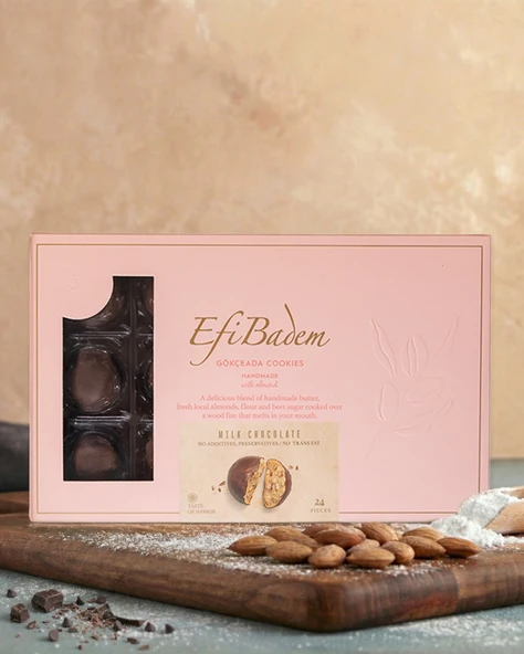 EFİBADEM 24'LÜ SÜTLÜ ÇİKOLATALI PENCERELİ 336 GR ürün görseli 1