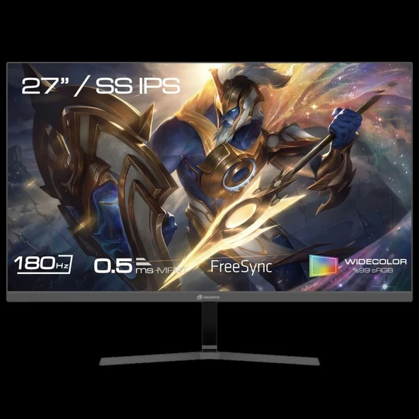 GameBooster GB-2721FF 27" 180Hz 1ms HDMI/DP/TypeC FSync GSync FHD SS IPS Gaming ürün görseli 1