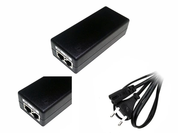 Oda ve Tavan Aydınlatmaları İçin 48V 0.5A 24W POE Ethernet Adaptör RETRO ürün görseli 1
