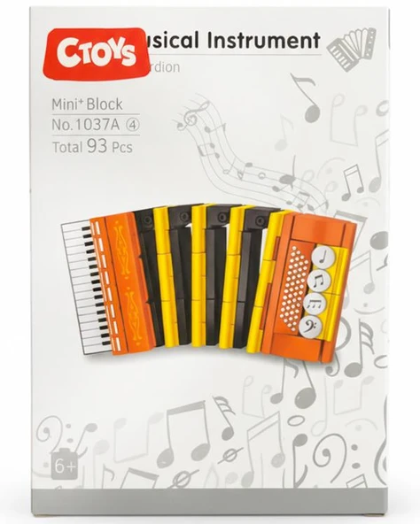 Ctoys Musical Instrument Series Mini Block Accordion ürün görseli 1