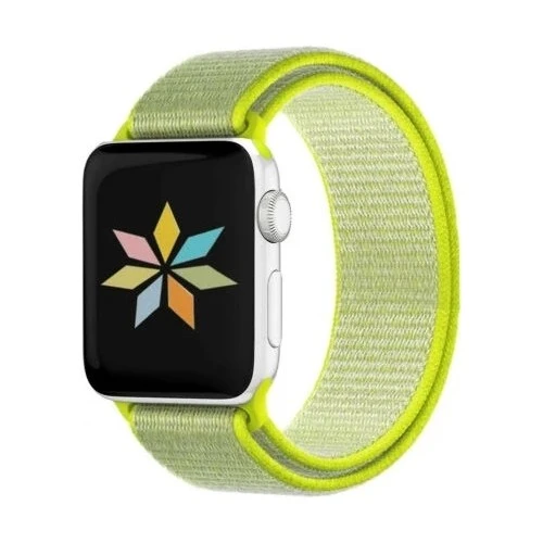 Mi7a Apple Watch Seri 7 6 5 4 3 2 Se 42MM / 44MM / 45MM Uyumlu Spor Loop Dokuma Hasır Kordon ürün görseli 1