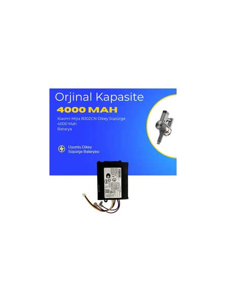 Xiaomi Mijia B302CN Dikey Süpürge 4000 Mah Batarya ürün görseli 1