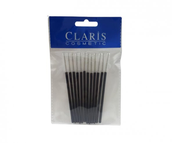 Claris İpek Kirpik Kaş Fırçası 12li C-63385 Beyaz ürün görseli 1