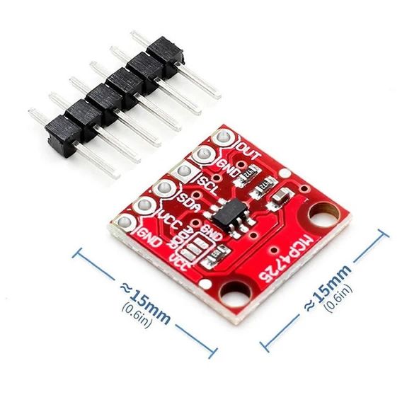 MCP4725 I2C Dijital to Analog Çevirici DAC Modülü 12 Bit Çözünürlük Programlanabilir Kuvvetlendirici ürün görseli 1