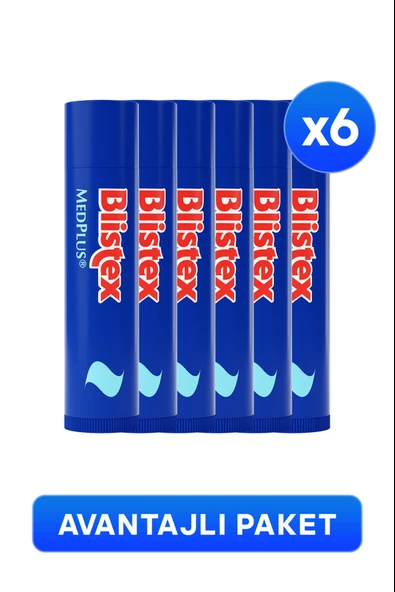 Blistex MedPlus Stick Kuru ve Çatlamış Dudaklara Onarıcı Duak Bakım Kremi 4,25 gr 6 Adet ürün görseli 1