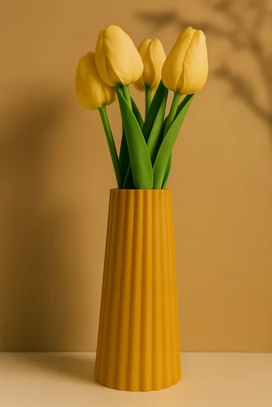 Pampas Vazosu Çiçek Vazosu 19 Cm - Resim 3