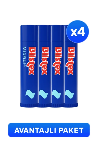 Blistex MedPlus Stick Kuru ve Çatlamış Dudaklara Onarıcı Duak Bakım Kremi 4,25 gr 4 Adet ürün görseli 1