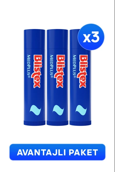 Blistex MedPlus Stick Kuru ve Çatlamış Dudaklara Onarıcı Duak Bakım Kremi 4,25 gr 3 Adet ürün görseli 1