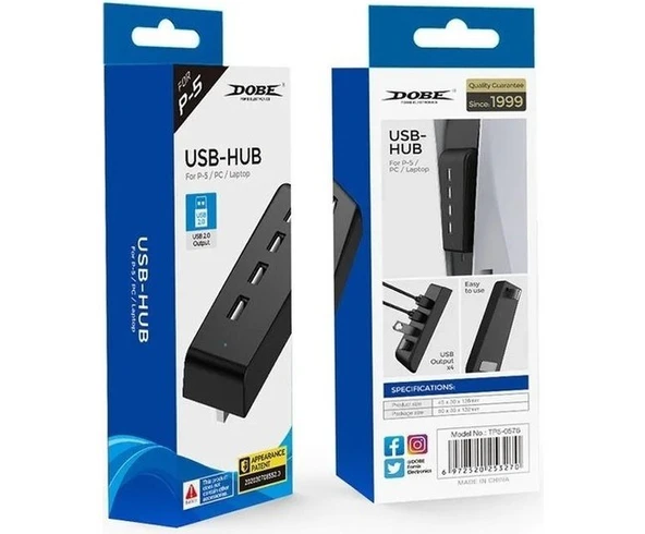 PS5-PC Uyumlu 4 Portlu USB 2.0 Hub Çoklayıcı - TP5-0576 ürün görseli 1