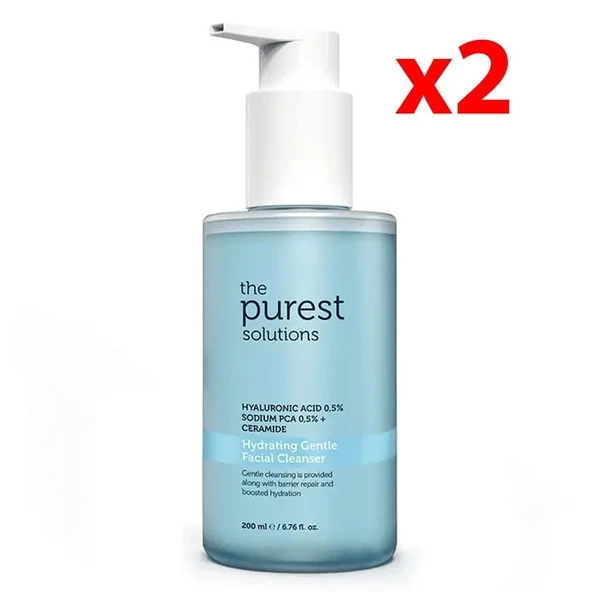 The Purest Solutions Kuru Ve Karma Ciltler İçin Nemlendirici Ve Bariyer Onarıcı Hyalüronik Asit Yüz Temizleme Jeli 200 Ml 2 Adet ürün görseli 1