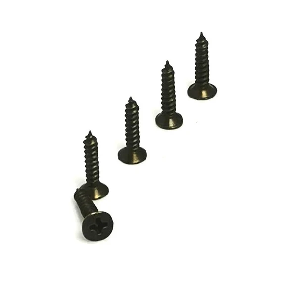 Klips, Menteşe, Ayak, Ağaç, Sunta Vidası 3x13 mm - Siyah 100 Adet ürün görseli 1