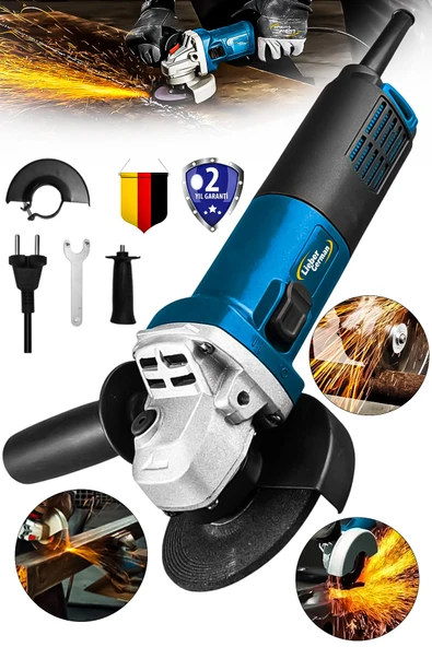 Lieber German LT1000 Bakır Sargılı 115 MM Avuç İçi Taşlama Ve Kesme Spiral Makinesi ürün görseli 1