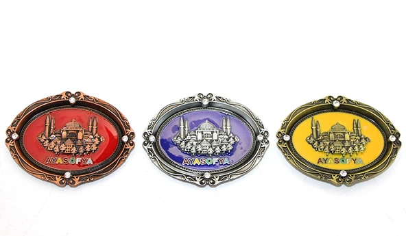 İstanbul Temalı Metal Magnet Ayasofya Kabartmalı ürün görseli 1