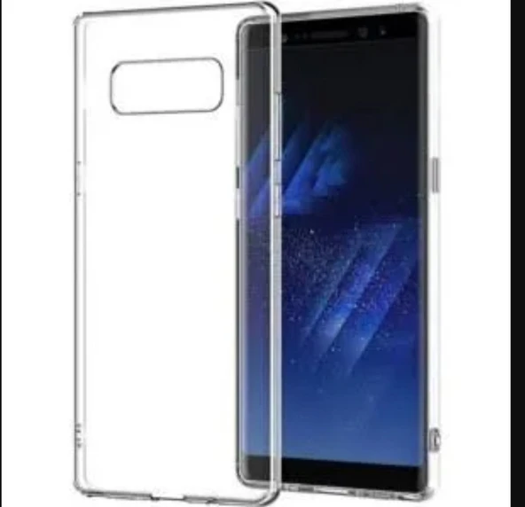 Samsung galaxy note 8 silikon kılıf şeffaf 2 adet ürün görseli 1