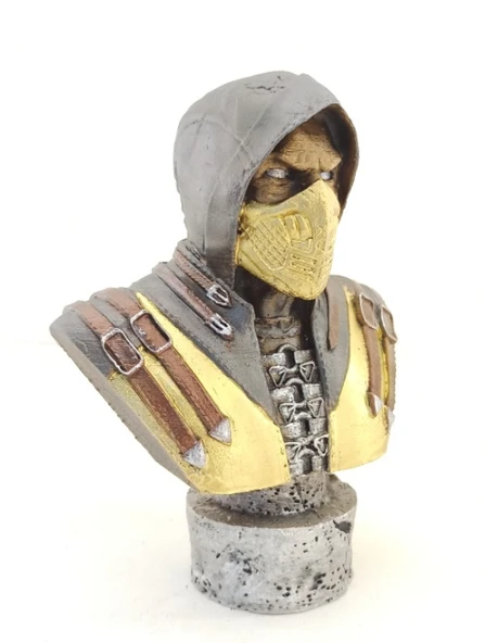 Polyester Scorpion Büst Küçük Boy ürün görseli 1