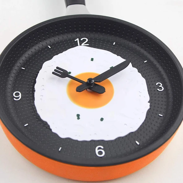 Tava Konseptli Duvar Saati - Resim 3