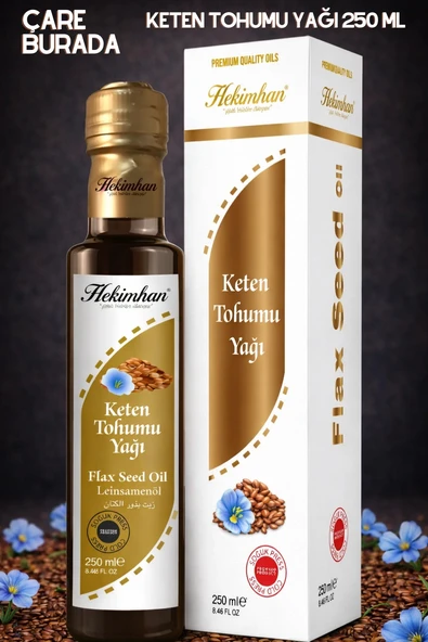Hekimhan - Keten Tohumu Yağı 250 Ml (Soğuk Sıkım) ürün görseli 1