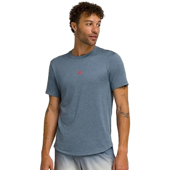Wilson Everday Performance Tee Mavi Erkek Tenis Tişört WM00011511BUQ ürün görseli 1