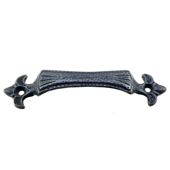 Antika Tarz Dekoratif Pirinç Lale Mobilya Kulbu - 27x115 mm, Oksit ürün görseli 1