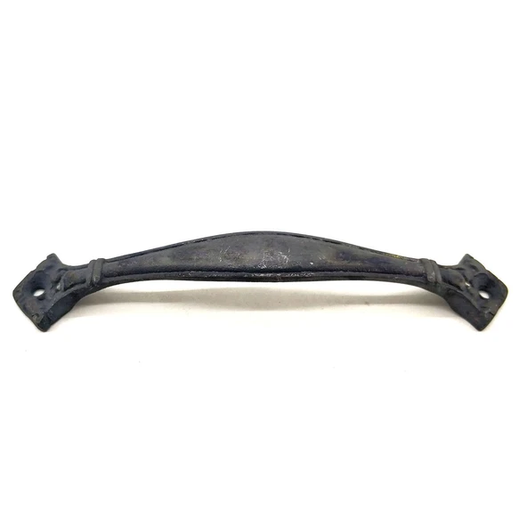 Antika Tarz Dekoratif Pirinç Deste Mobilya Kulbu - 27x155 mm, Oksit ürün görseli 1