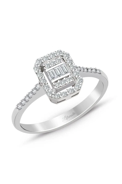 0.35 Ct. Baget Kare Modern Tasarım Tektaş Yüzük ürün görseli 1