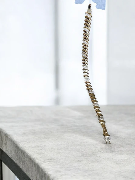 14K Gold Renkli Vip Seri Arpa Bileklik ürün görseli 1