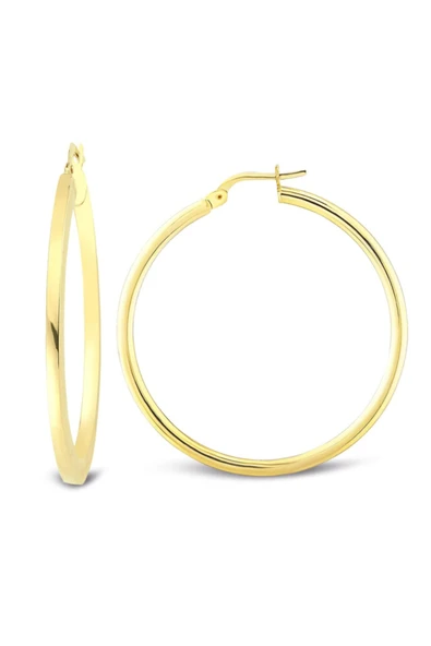 Altın Halka Küpe 40 Mm ürün görseli 1