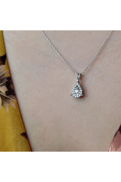 0.23 Ct.damla Model Pırlanta Trend Kolye ürün görseli 1
