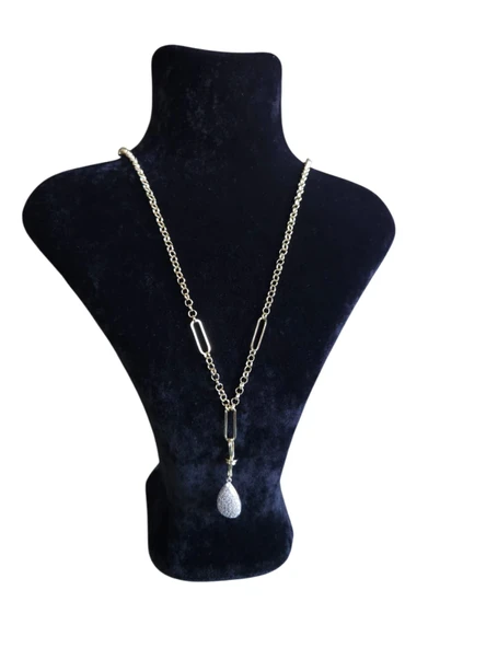 SLOWSHE – 14 K Gold Kaplama DAMLA VIP Kolye (Zincir Uzunluğu: 45 cm) ürün görseli 1