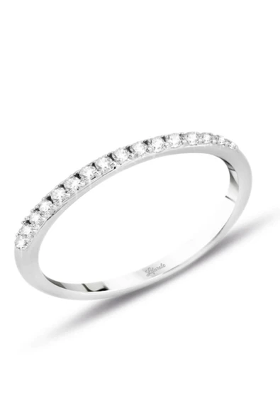 0.15 Ct Pırlanta Yarım Tur Yüzük ürün görseli 1